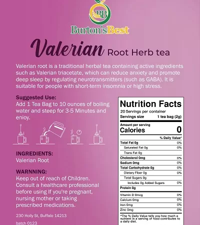 Valerian root tea